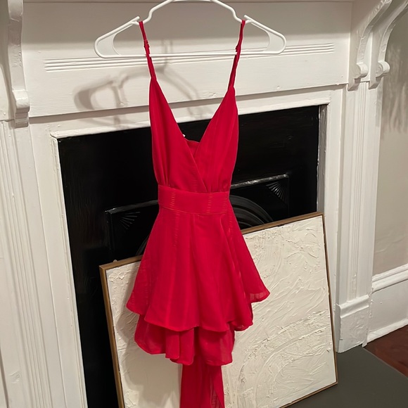 Hot pink romper (S) - Picture 2 of 2